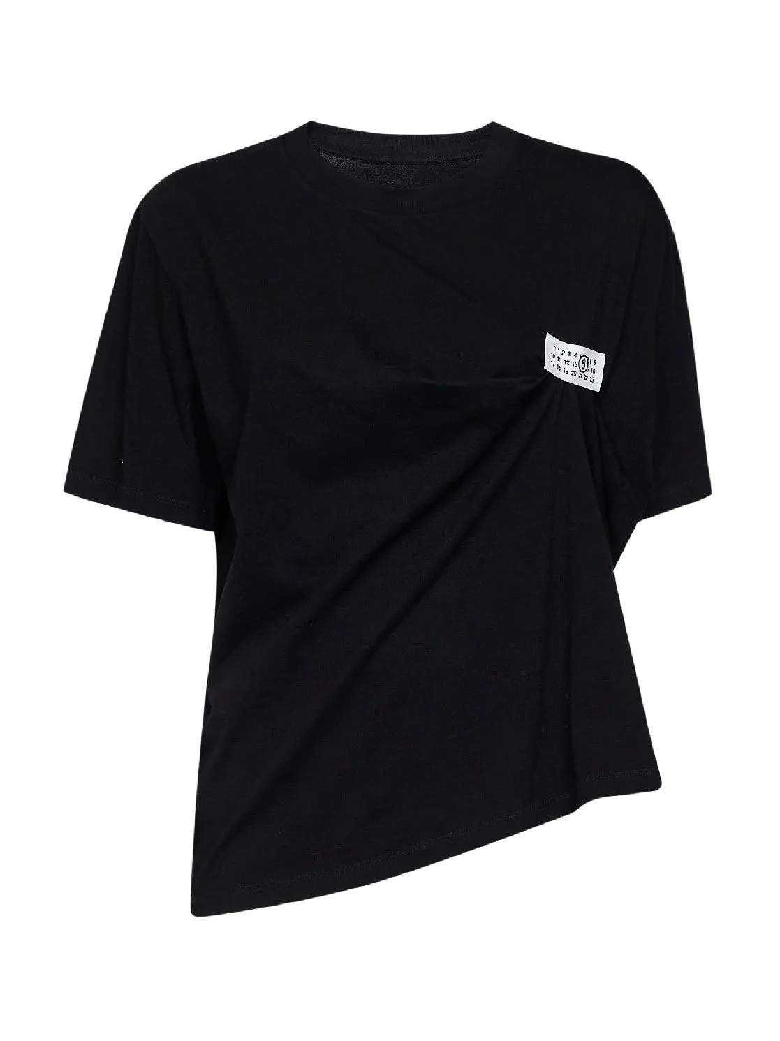 T-shirt Asymmetric Cotton Black sold by Lord & Taylor
