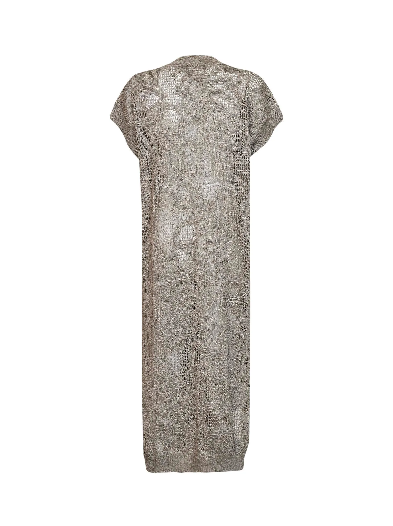 Long Cardigan Dazzling Water Lillies Mud Linen sold by Lord & Taylor product image thumbnail 2