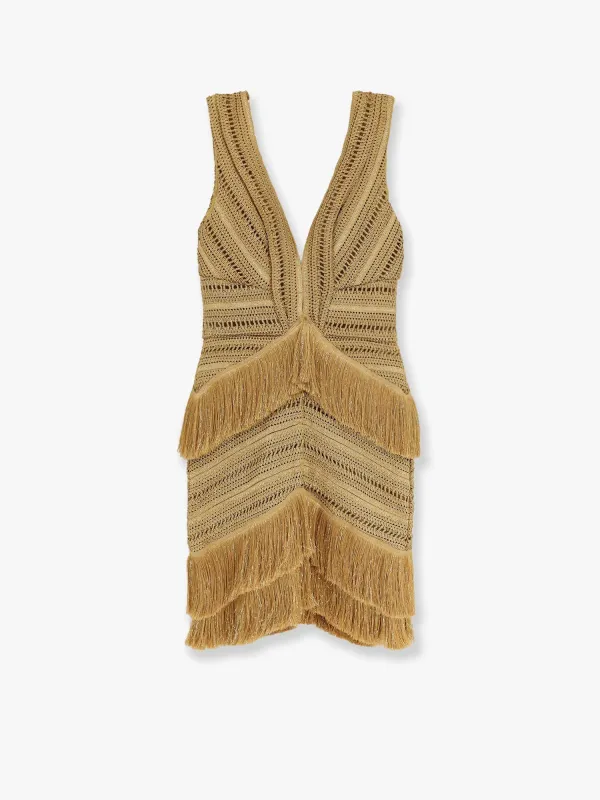 Mini Dress Pampas Beige made by PatBO