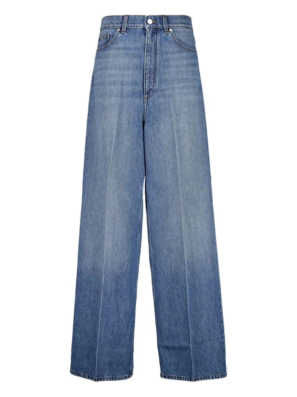 ICONIC BLUE WIDE LEG JEANS sold by Lord & Taylor
