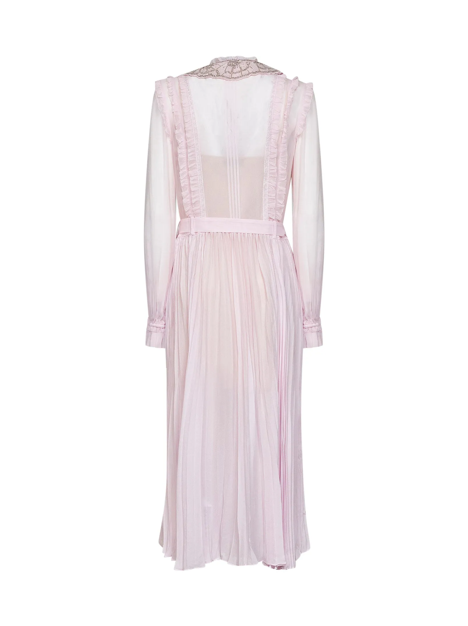 Dress Pleated Chiffon Midi Pink sold by Lord & Taylor product image thumbnail 2