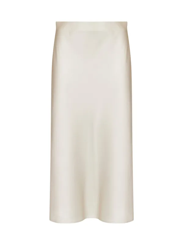 Skirt Pencil Midi Ivory made by Brunello Cucinelli