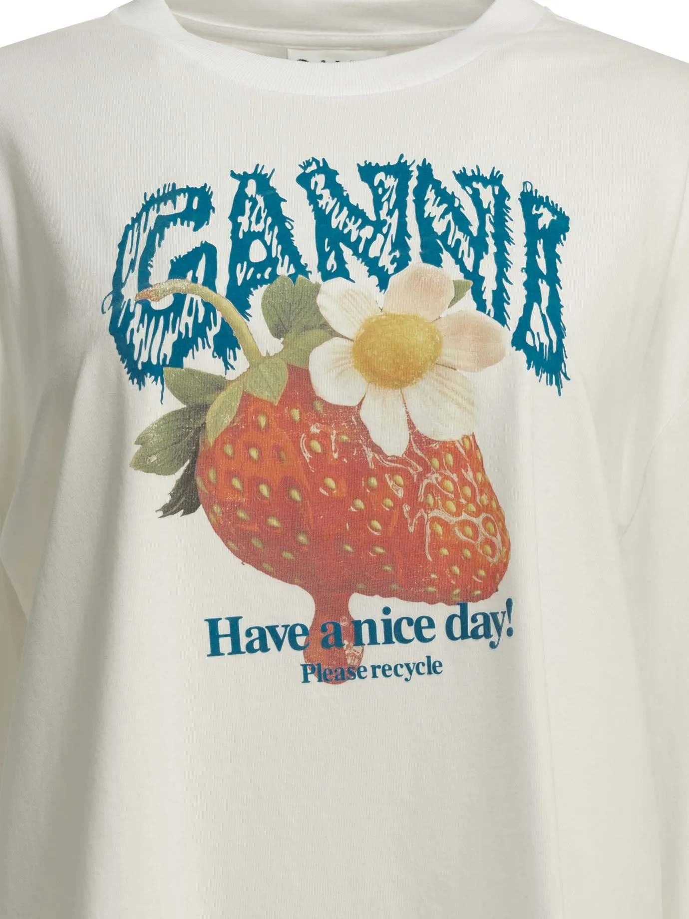 "STRAWBERRY" CREW-NECK T-SHIRT sold by Lord & Taylor product image thumbnail 3