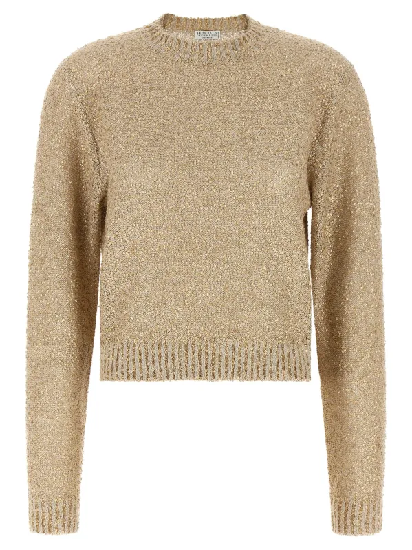 Micro sequin sweater made by Brunello Cucinelli