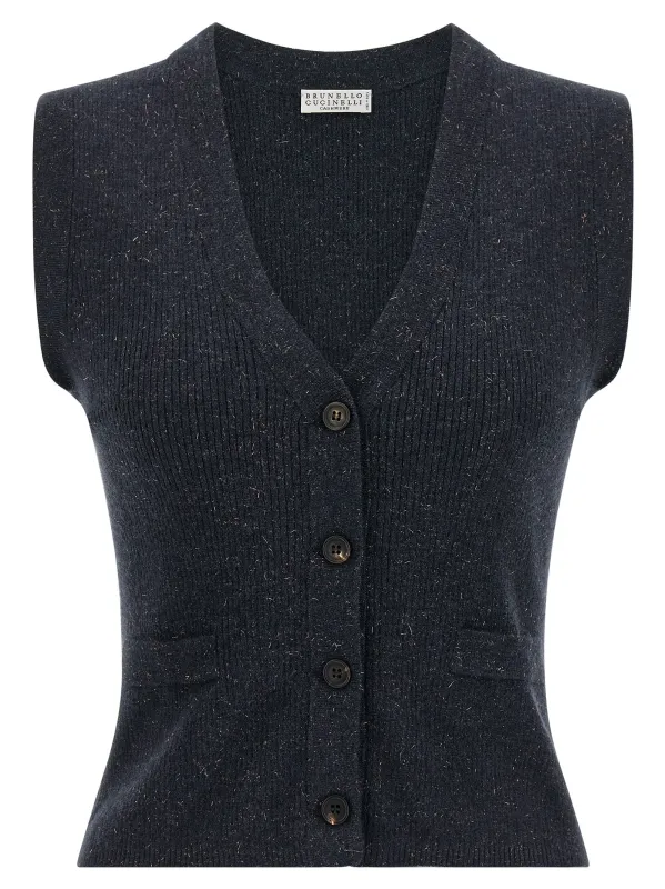 'Sparkling' vest made by Brunello Cucinelli