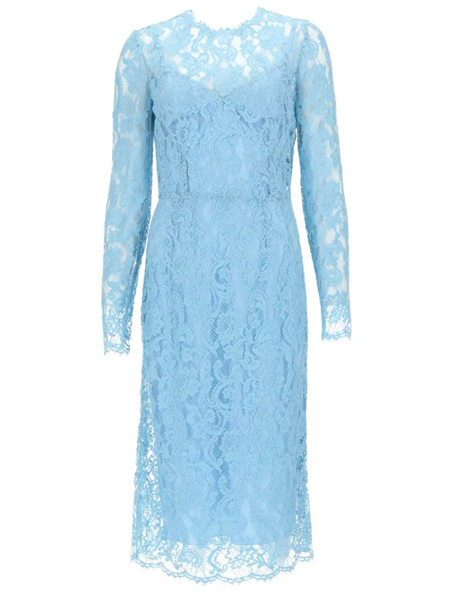 Sheath Dress in Azure Cordonetto Lace sold by Lord & Taylor