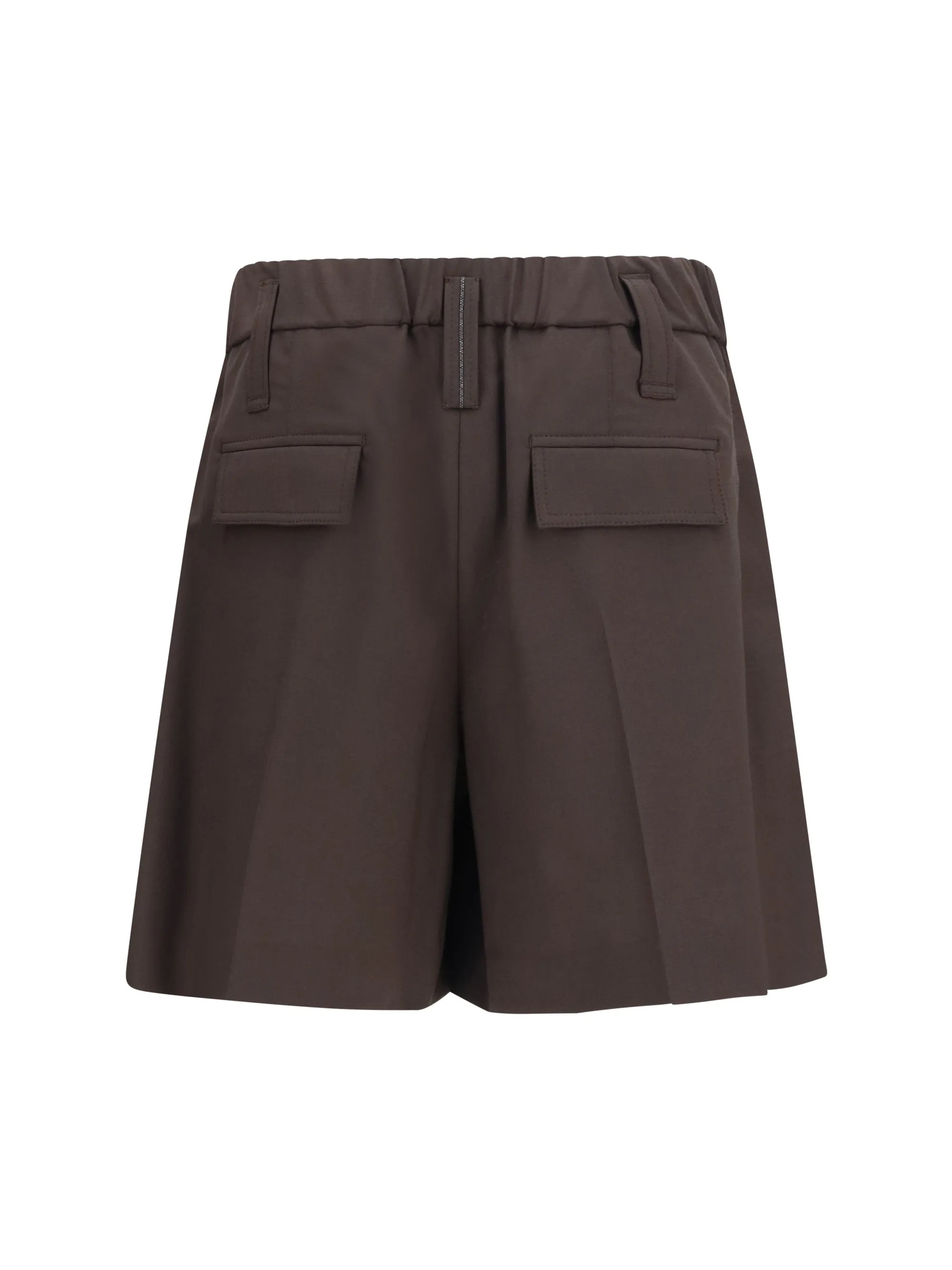 Shorts Pleated Tailored Coffee sold by Lord & Taylor product image thumbnail 2