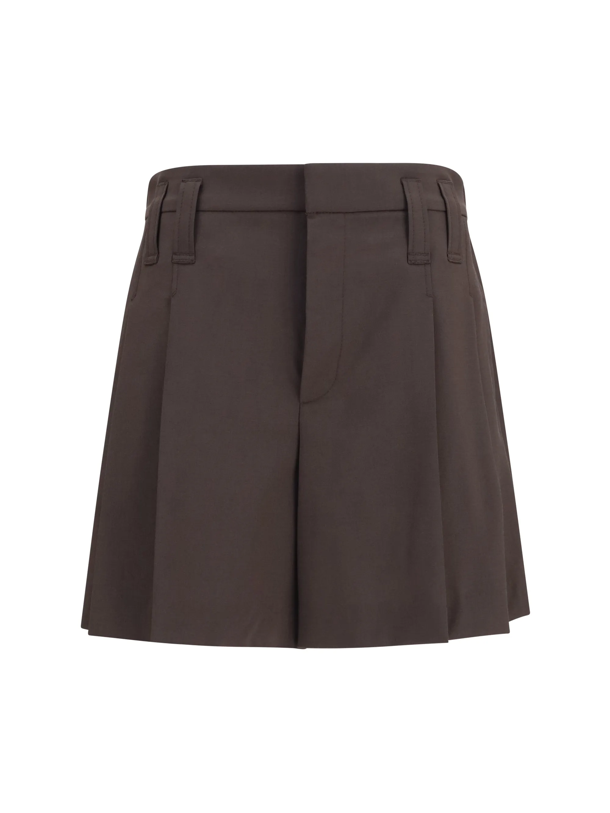 Shorts Pleated Tailored Coffee sold by Lord & Taylor