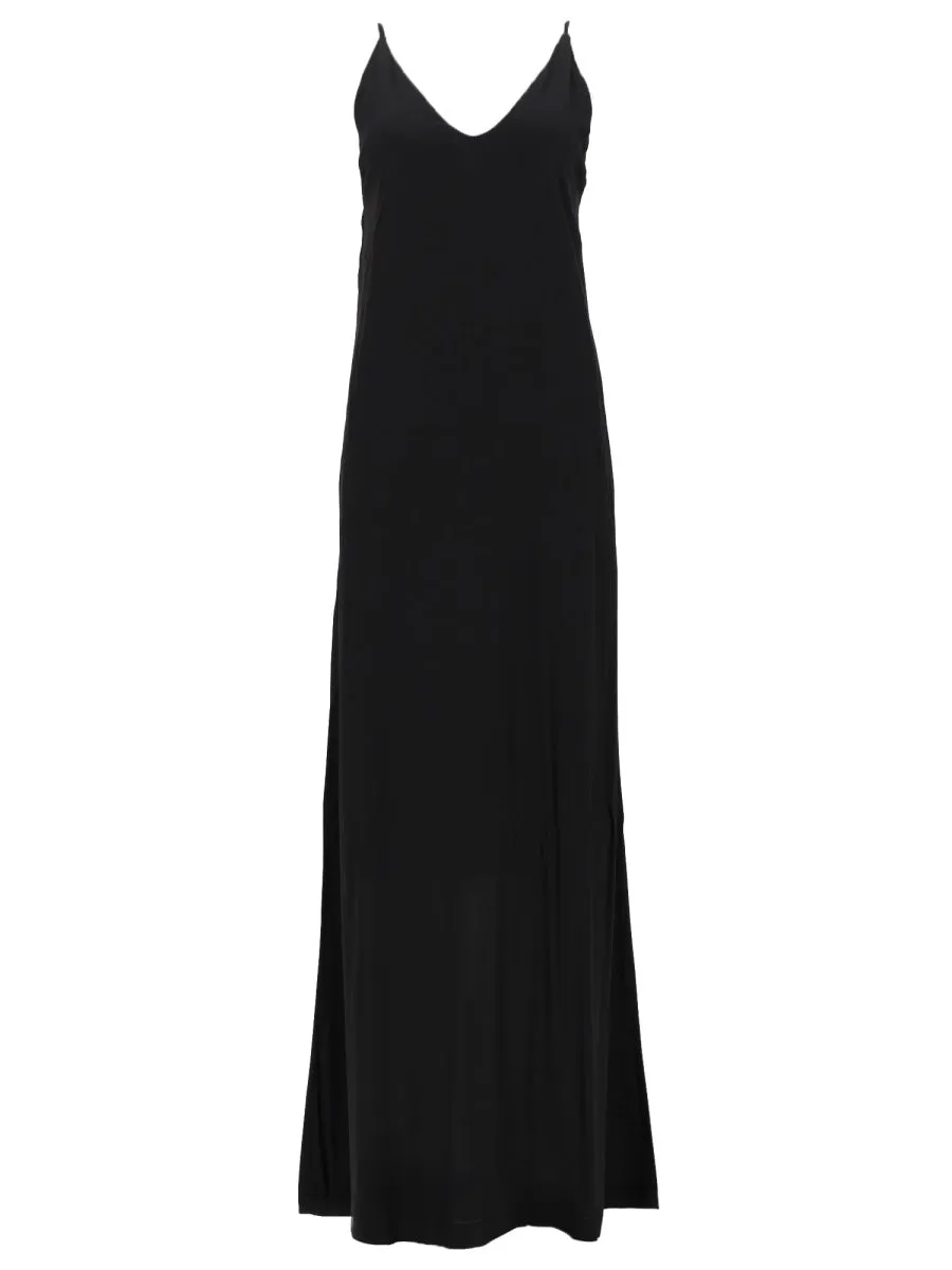 Dress V-Neck Black Viscose sold by Lord & Taylor