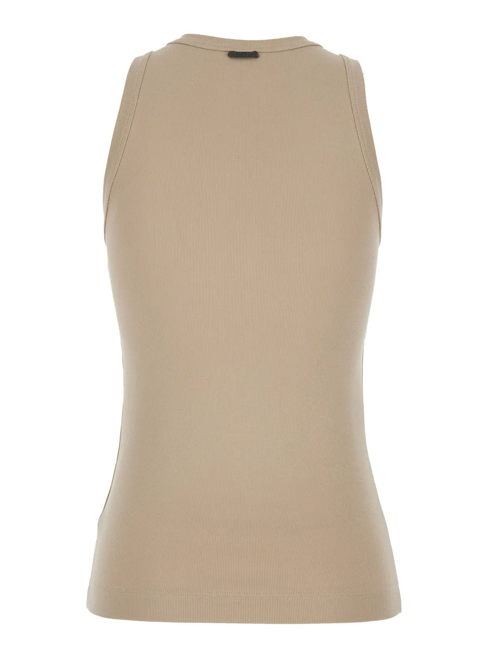 Crew Neck Sleeveless Top Beige sold by Lord & Taylor product image thumbnail 2