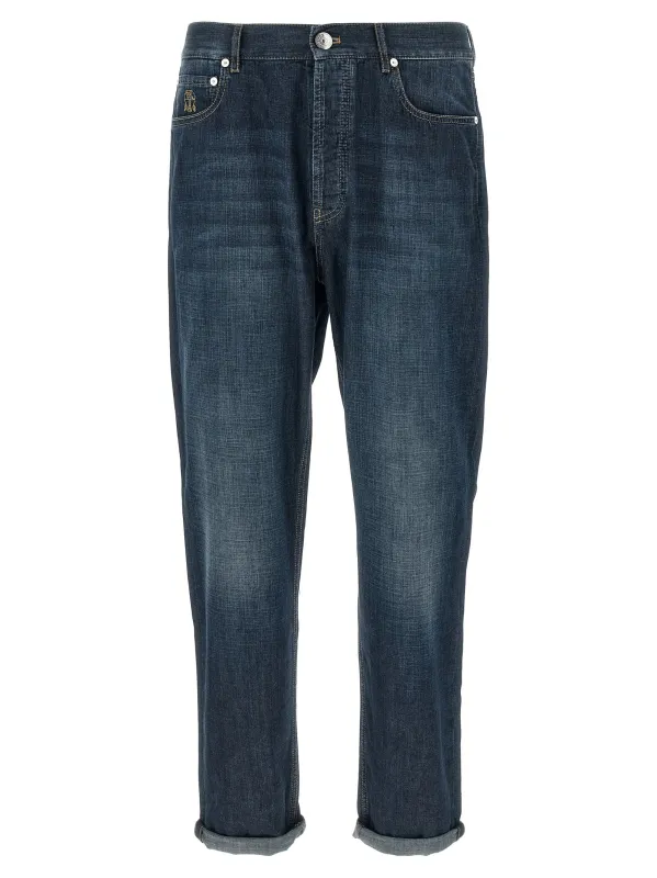Jeans denim Old made by Brunello Cucinelli
