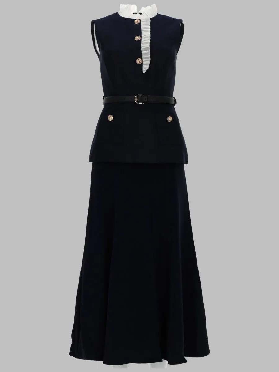 Midi Taffeta Dress Blue sold by Lord & Taylor