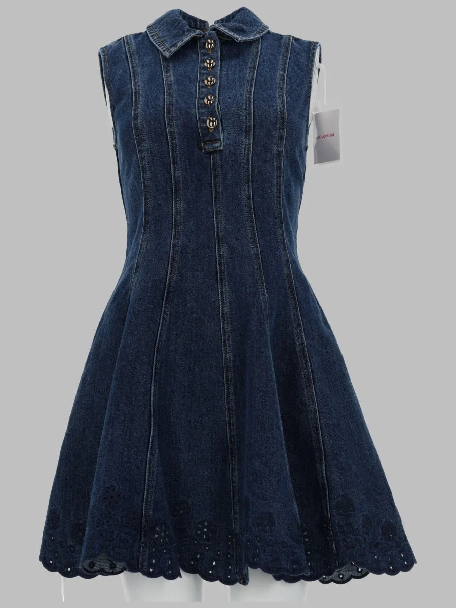 Dress - Mini Embroidered Denim sold by Lord & Taylor