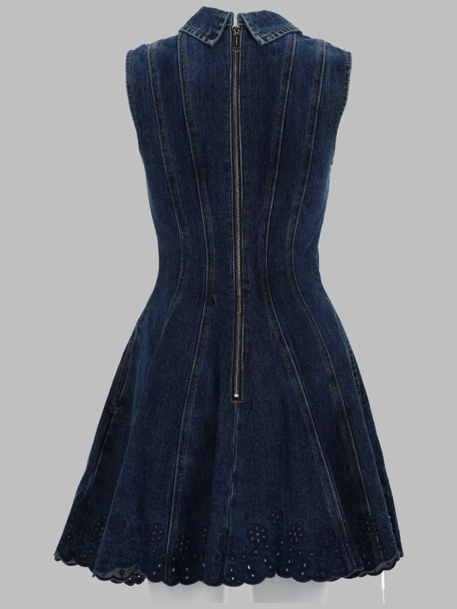 Dress - Mini Embroidered Denim sold by Lord & Taylor product image thumbnail 2