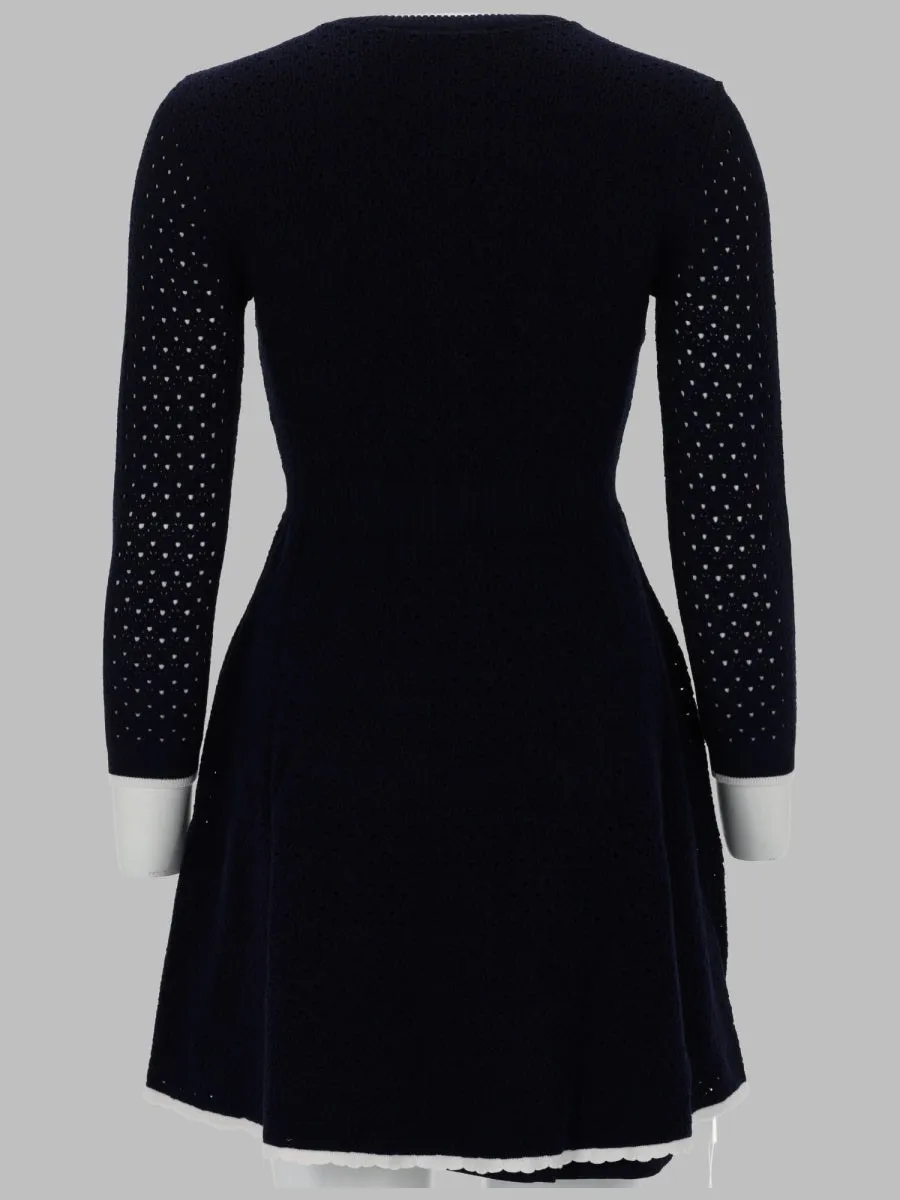 Knit Mini Dress with Bow (Blue) sold by Lord & Taylor product image thumbnail 2