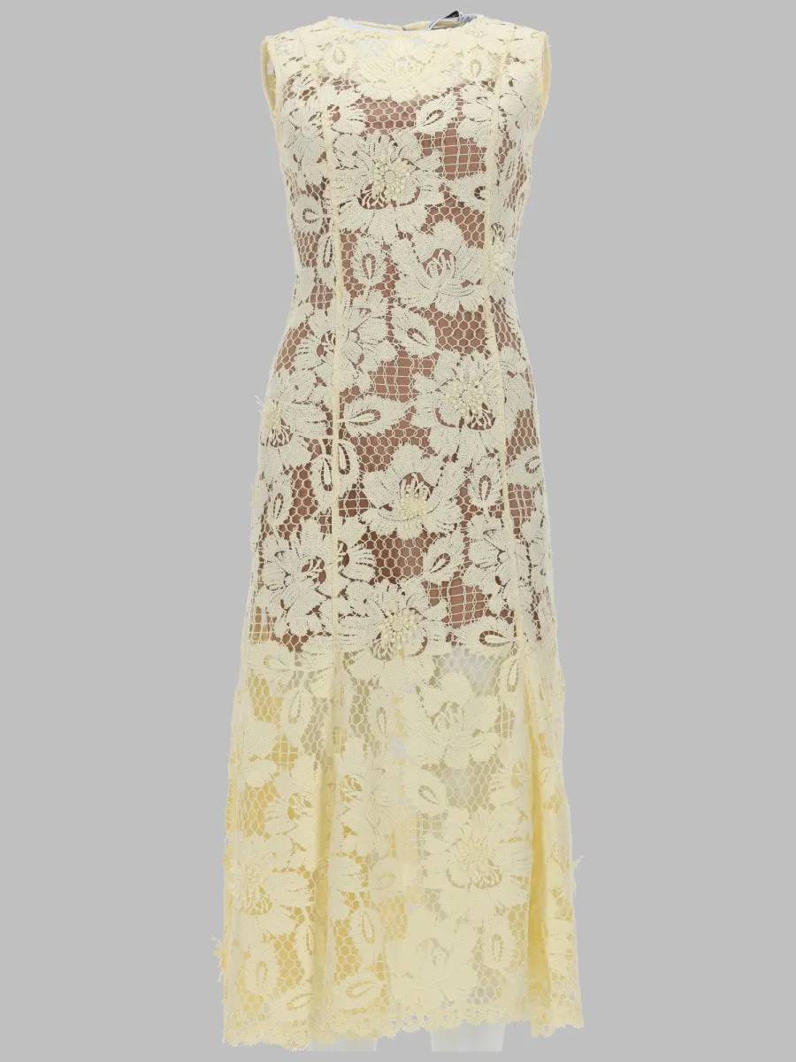 Midi Crochet Dress - Yellow sold by Lord & Taylor