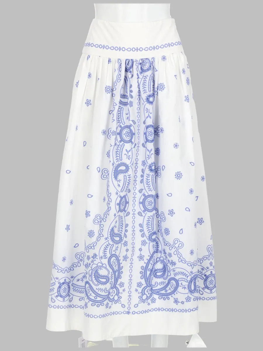 Skirt Midi Embroidered White sold by Lord & Taylor
