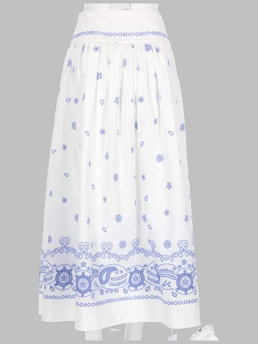 Skirt Midi Embroidered White sold by Lord & Taylor product image thumbnail 2