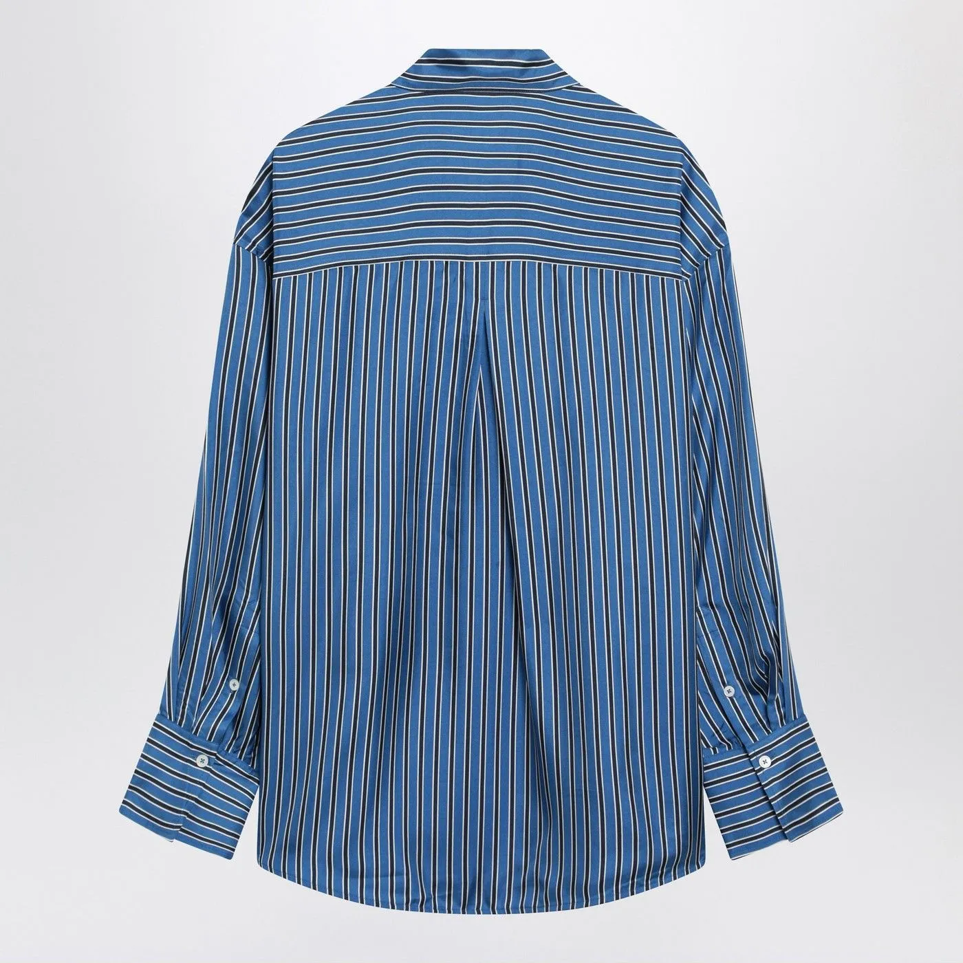 LIGHT BLUE STRIPED SILK SHIRT sold by Lord & Taylor product image thumbnail 2