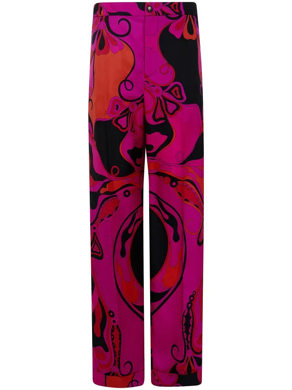 SILK TWILL TROUSERS made by Emilio Pucci