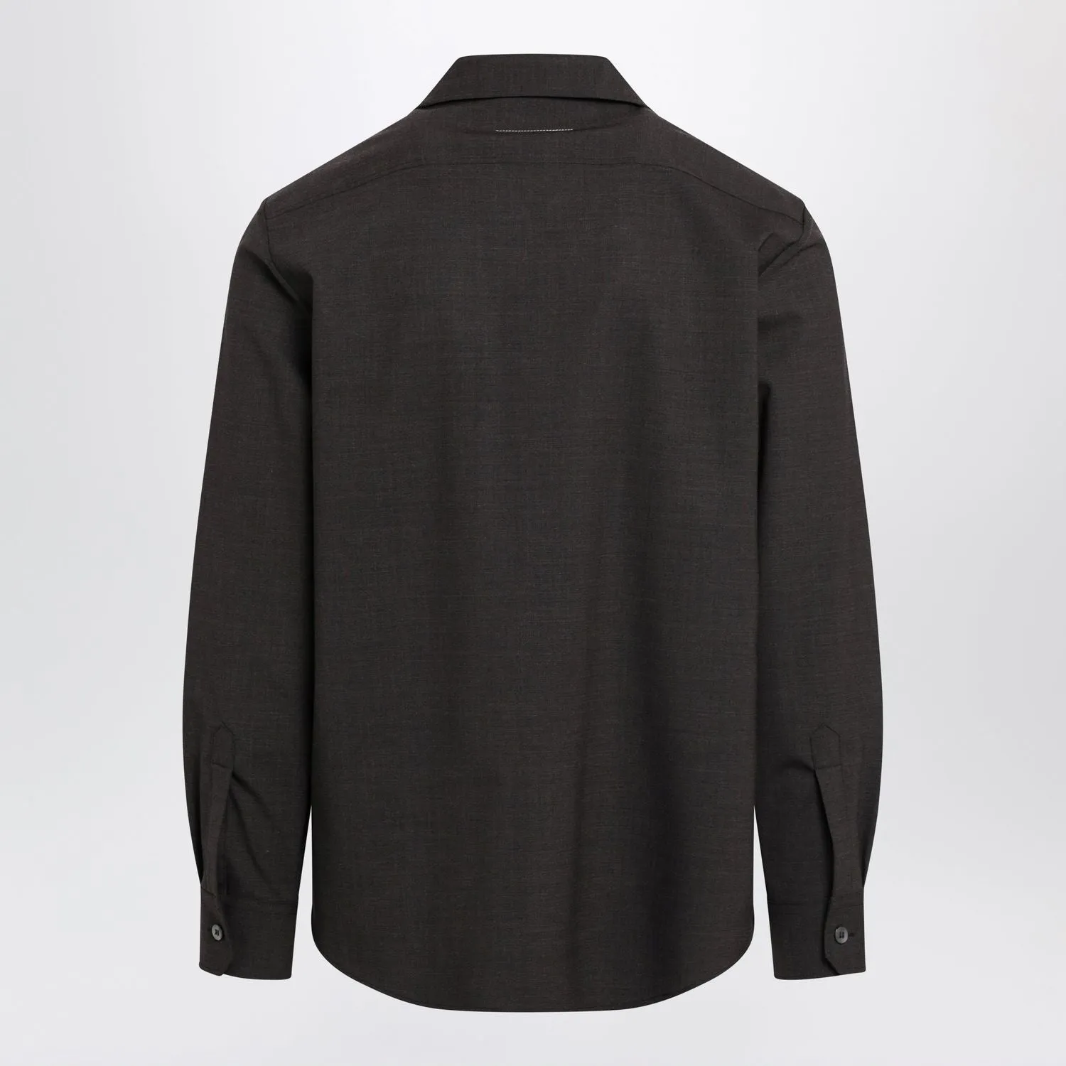 TWOTONE BROWN SHIRT IN WOOL BLEND sold by Lord & Taylor product image thumbnail 2