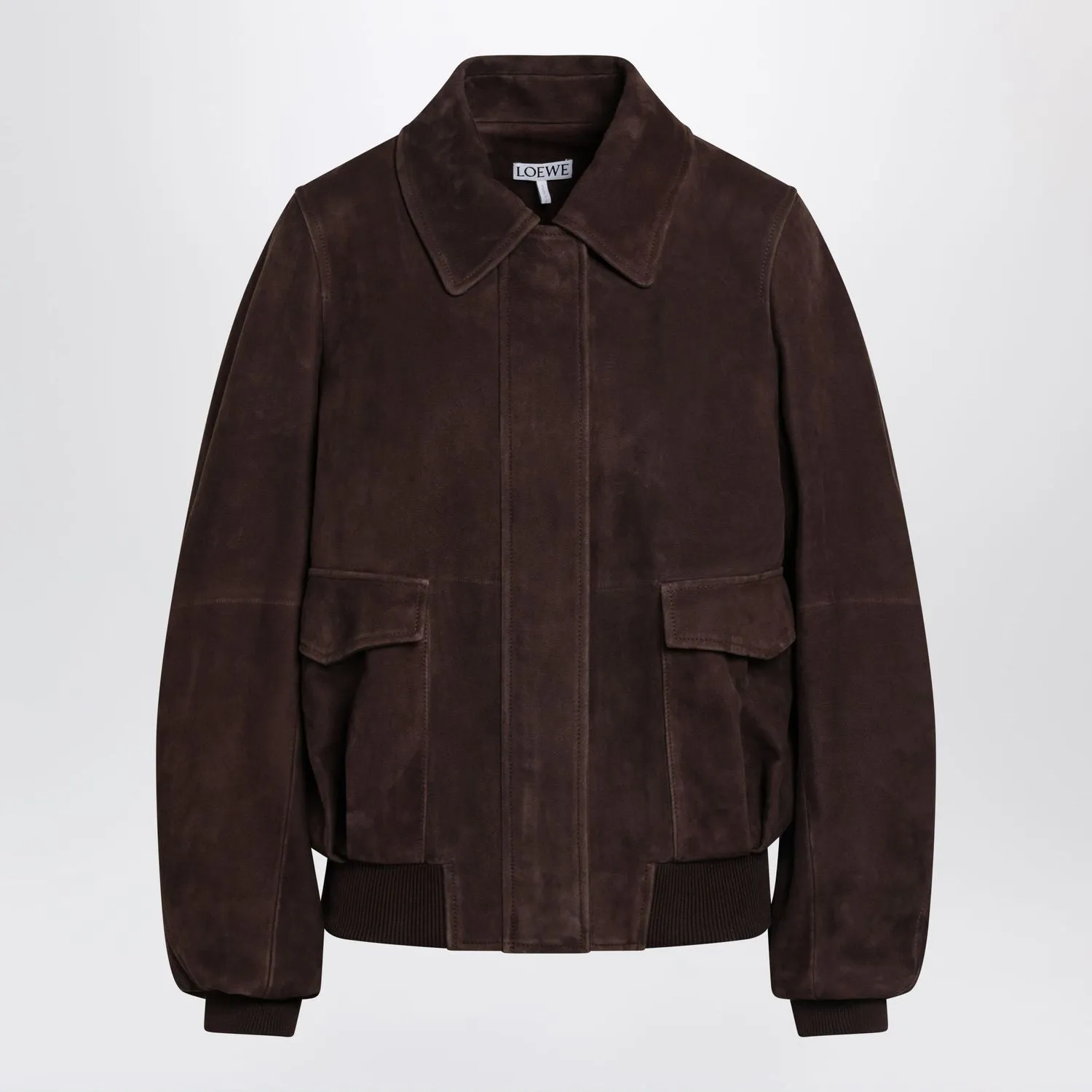 DARK BROWN SUEDE BOMBER JACKET sold by Lord & Taylor