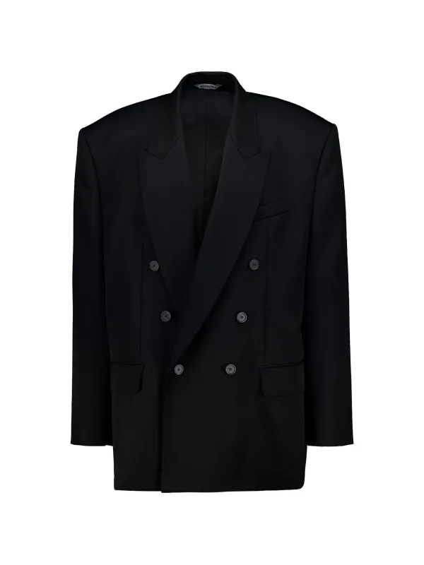 DOUBLE-BREASTED WOOL-GABARDINE JACKET made by Balenciaga