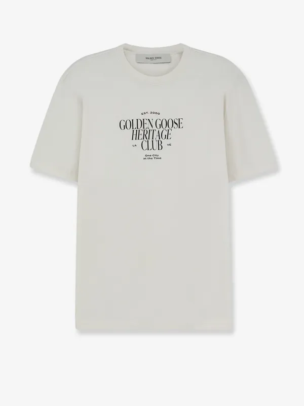 T-shirt Crew Neck White made by Golden Goose