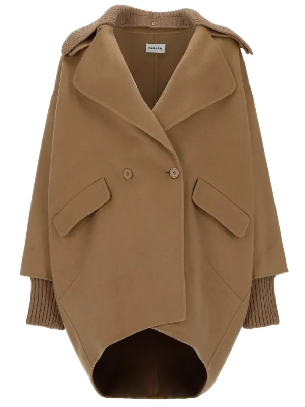 Wool Coat Beige made by P.A.R.O.S.H.