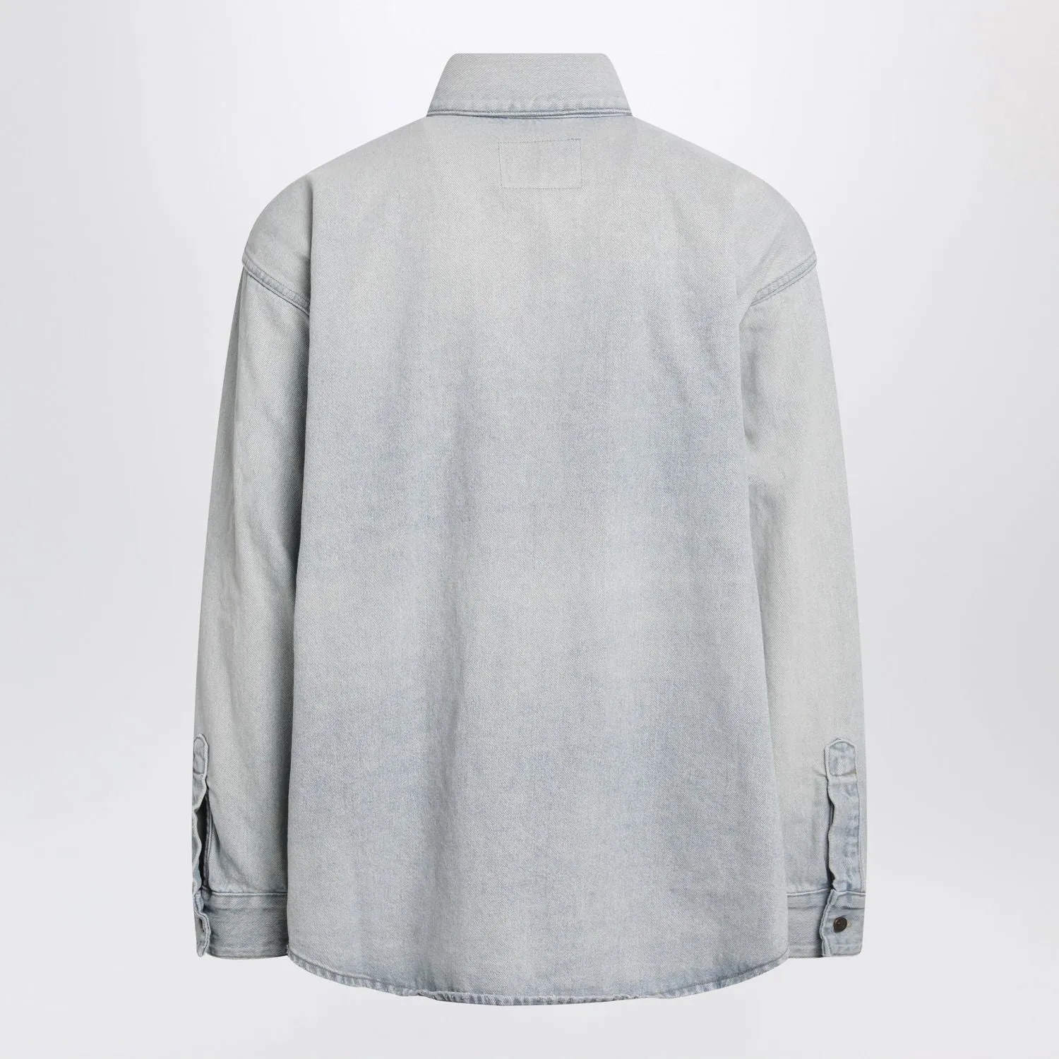 LIGHT BLUE COTTON DENIM SHIRT sold by Lord & Taylor product image thumbnail 2
