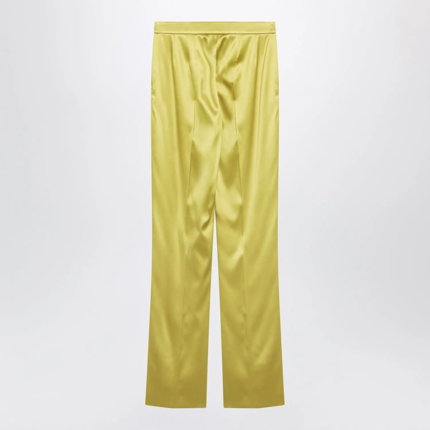 AVOCADOCOLORED TROUSERS IN SHINY SILK BLEND sold by Lord & Taylor product image thumbnail 2