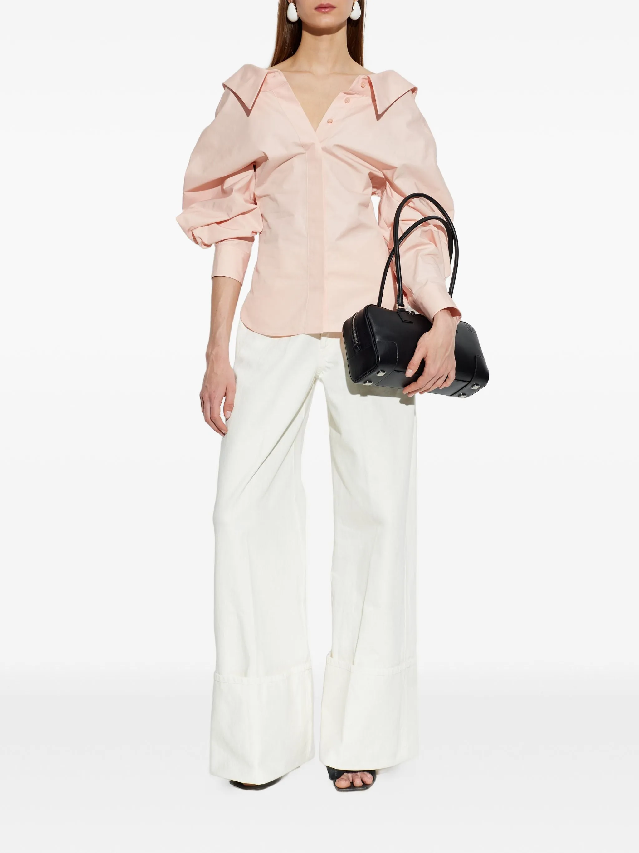 PUFF-SLEEVE BLOUSE sold by Lord & Taylor product image thumbnail 2