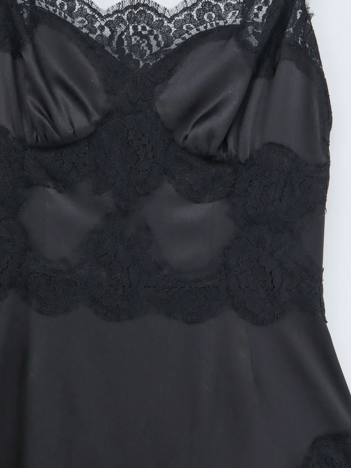 Slip Dress Silk-Blend Black sold by Lord & Taylor product image thumbnail 3