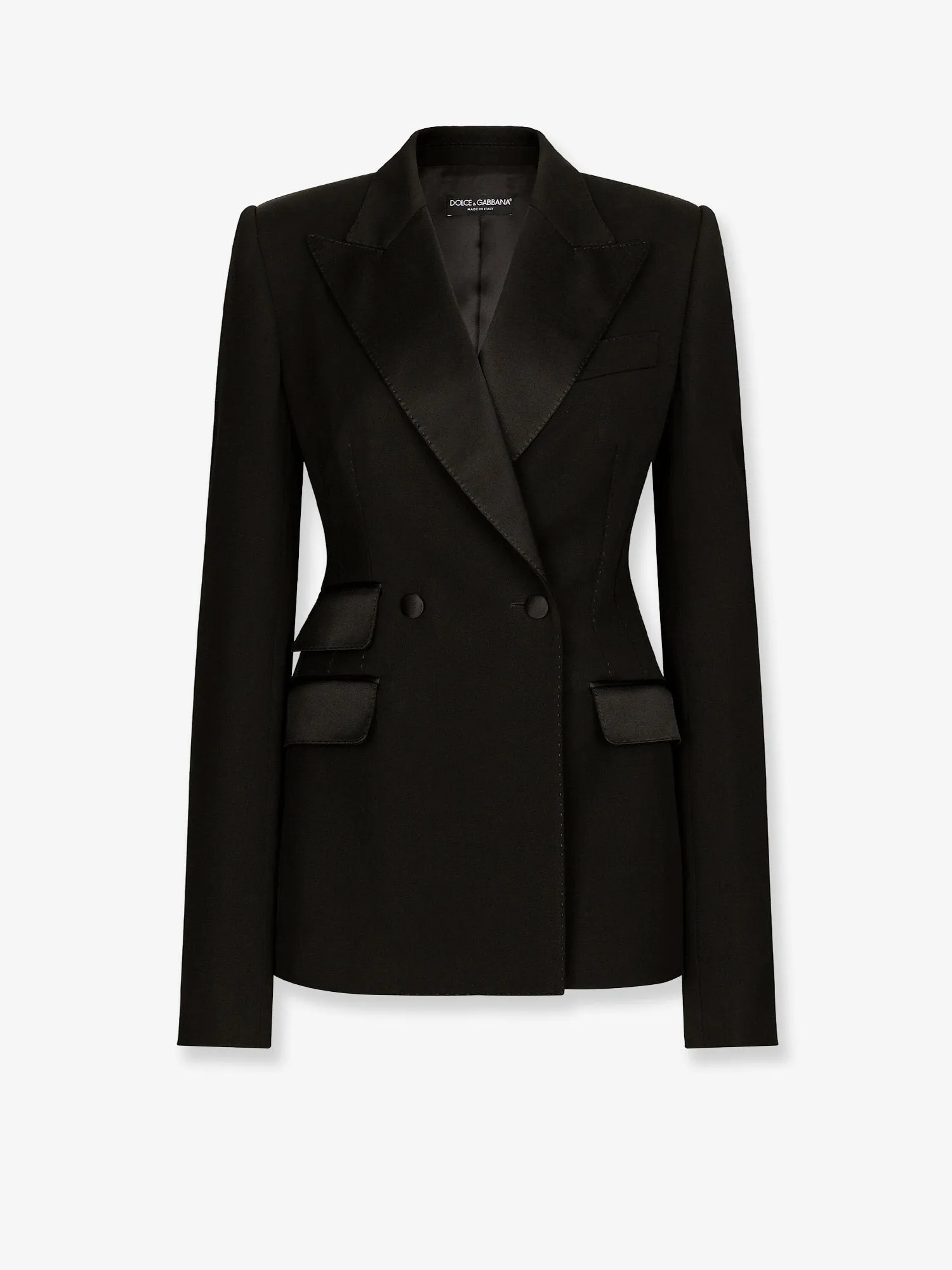 Tuxedo Blazer Wool-Silk Black sold by Lord & Taylor