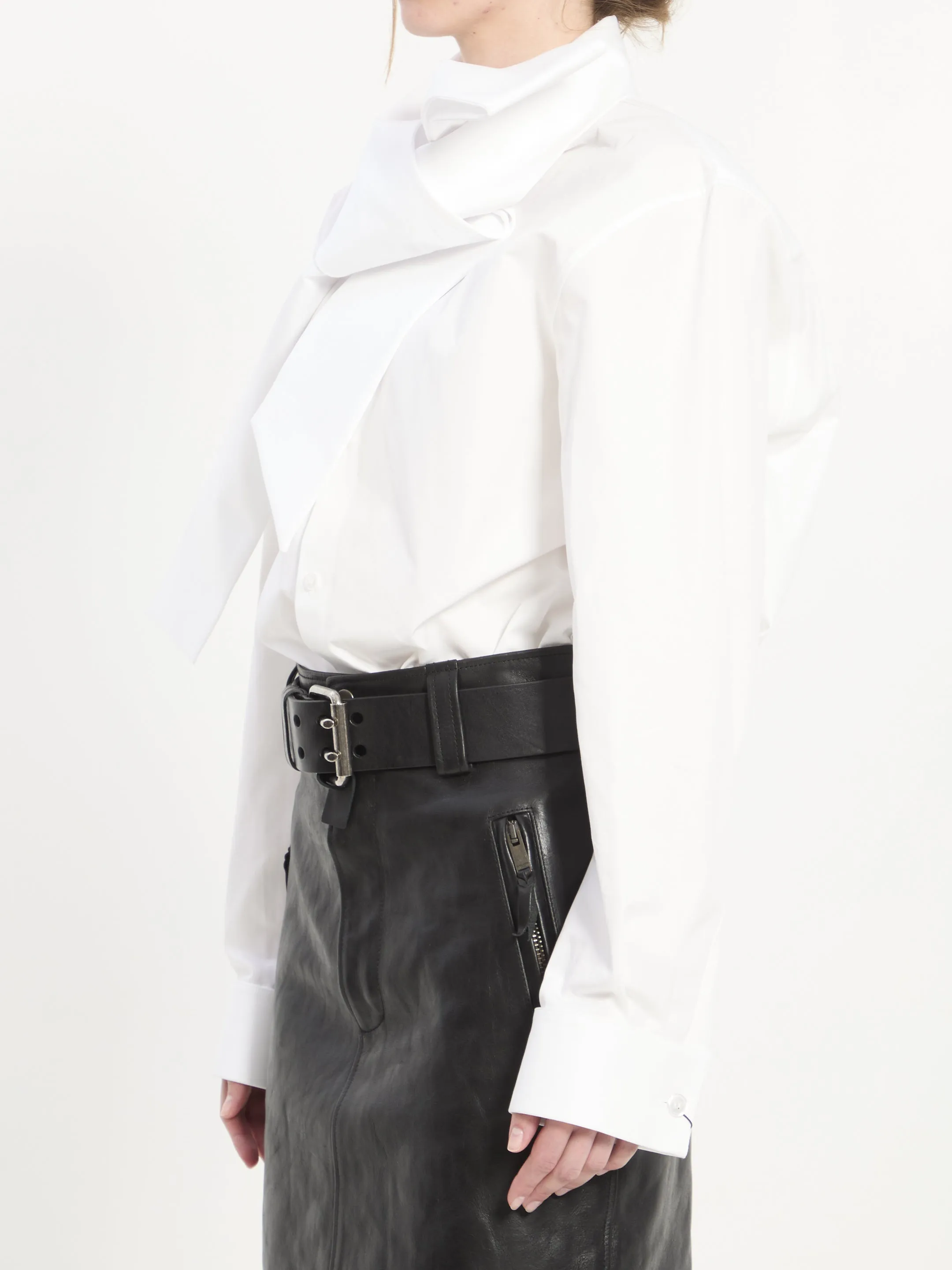 LAVALLIÈRE SHIRT IN COTTON POPLIN sold by Lord & Taylor product image thumbnail 2