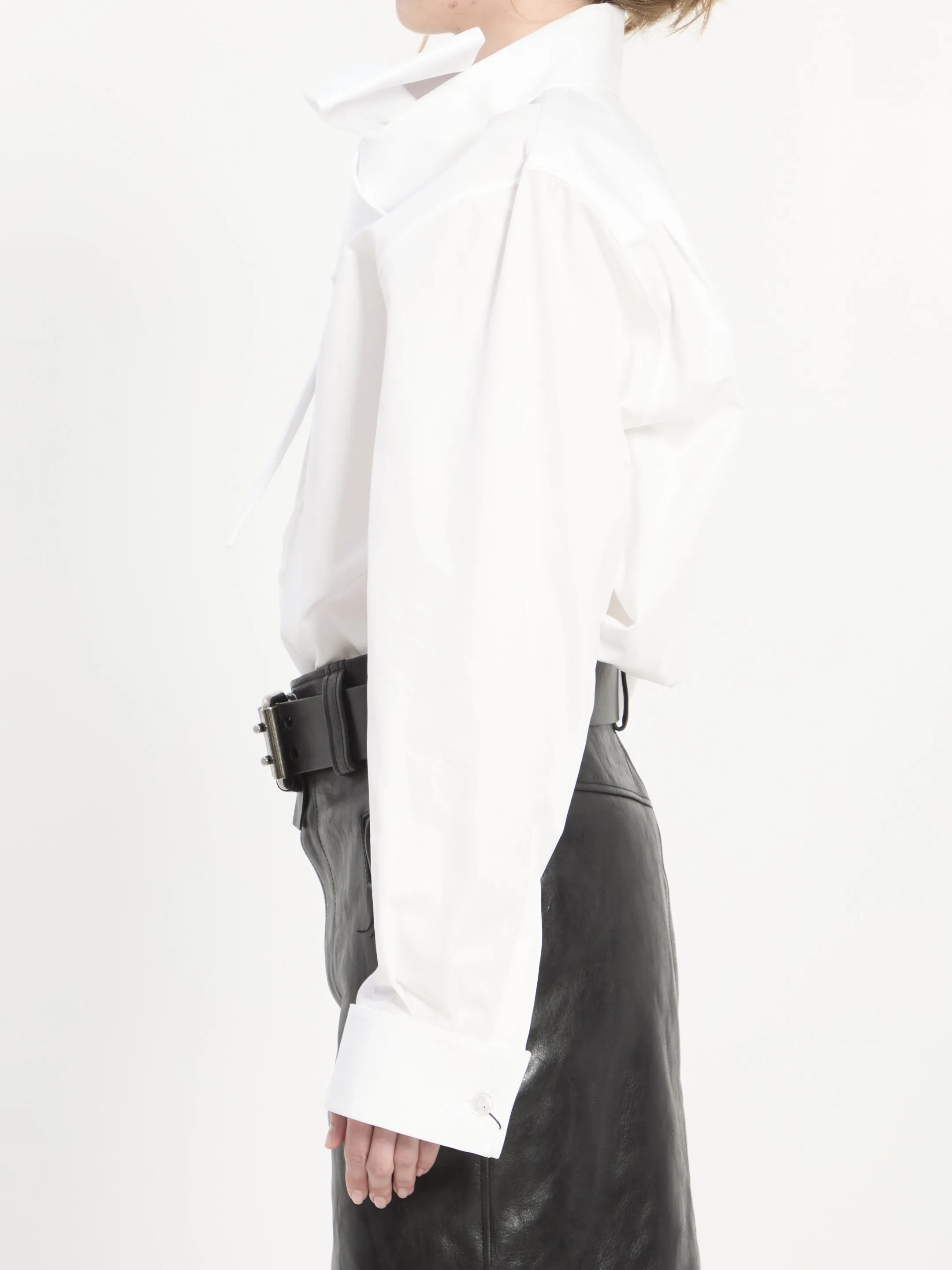 LAVALLIÈRE SHIRT IN COTTON POPLIN sold by Lord & Taylor product image thumbnail 3