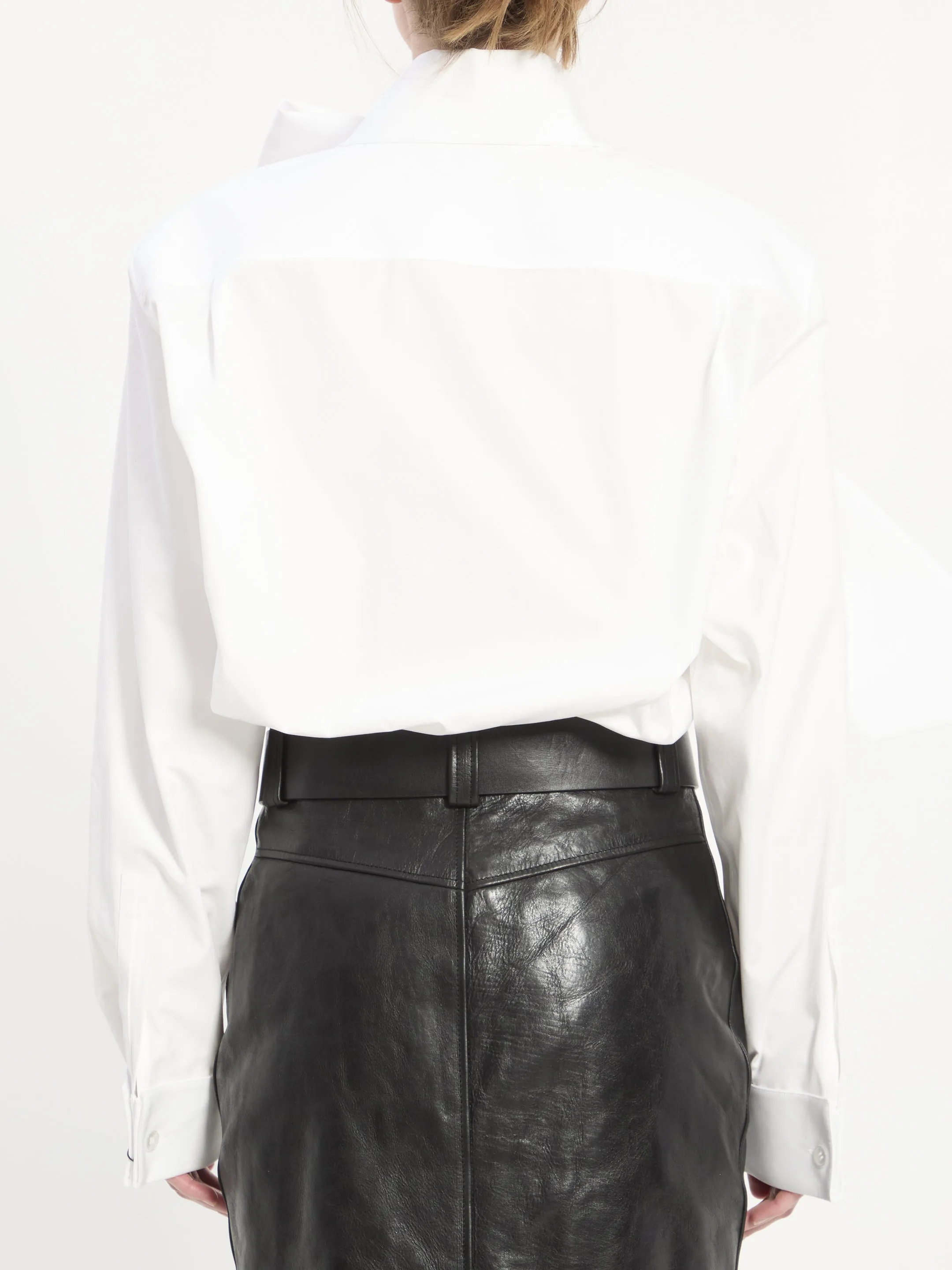 LAVALLIÈRE SHIRT IN COTTON POPLIN sold by Lord & Taylor product image thumbnail 4