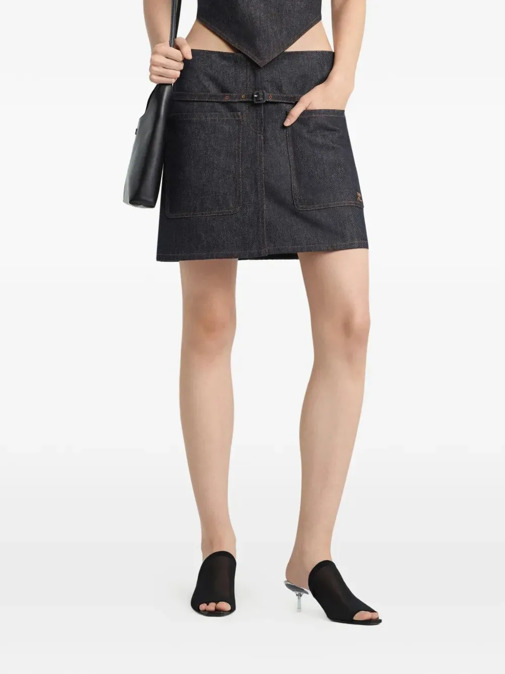 TWO POCKETS DENIM SKIRT sold by Lord & Taylor product image thumbnail 4