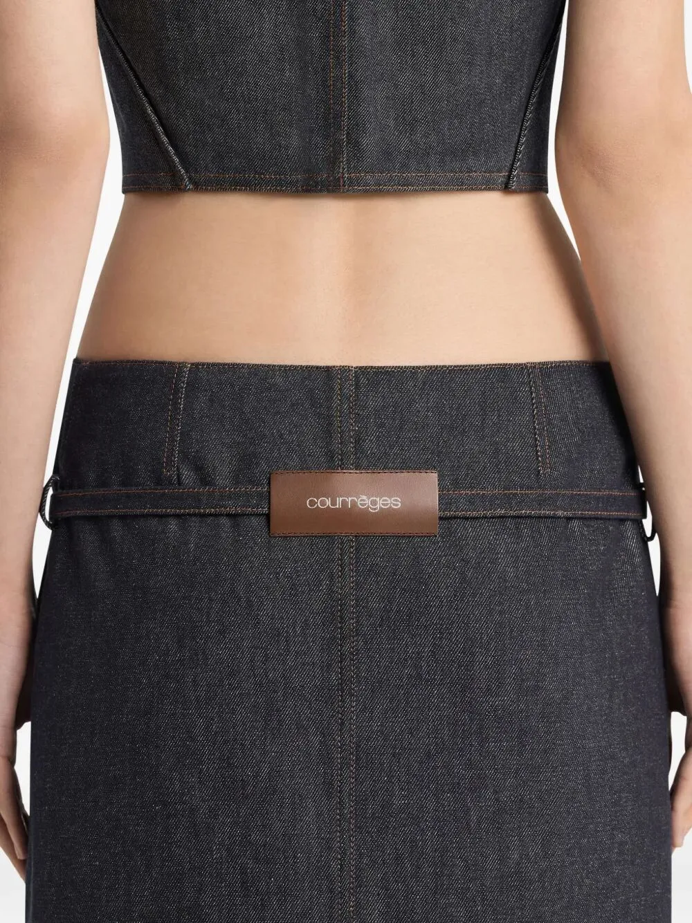 TWO POCKETS DENIM SKIRT sold by Lord & Taylor product image thumbnail 5