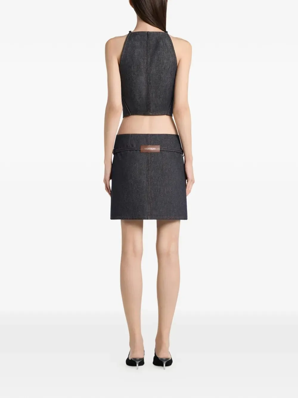TWO POCKETS DENIM SKIRT sold by Lord & Taylor product image thumbnail 2