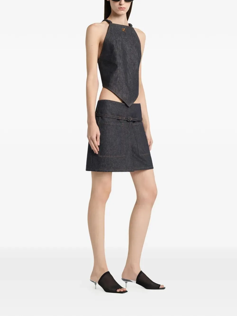 TWO POCKETS DENIM SKIRT sold by Lord & Taylor product image thumbnail 3