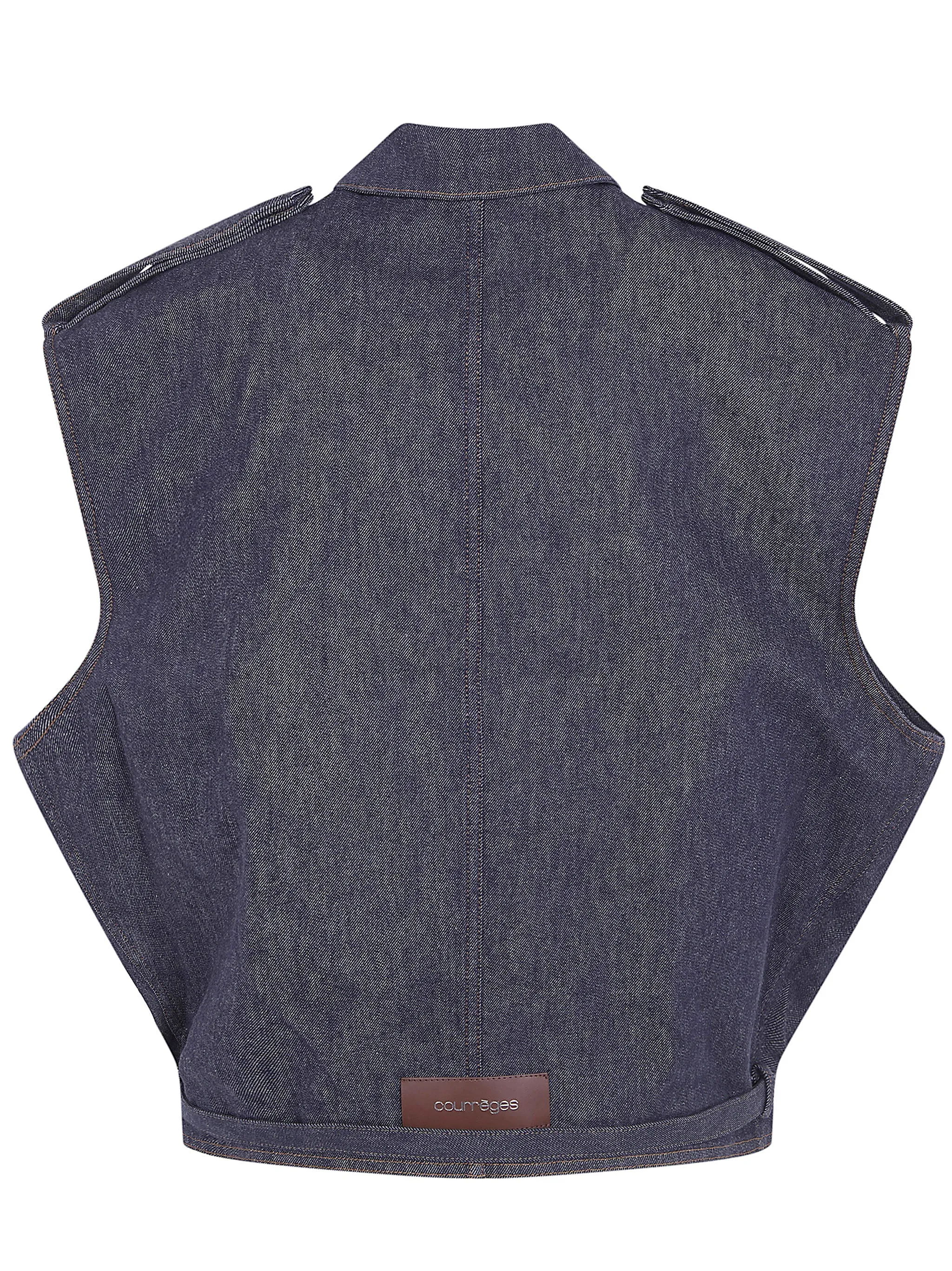 SLEEVELESS DENIM BOMBER JACKET sold by Lord & Taylor product image thumbnail 5