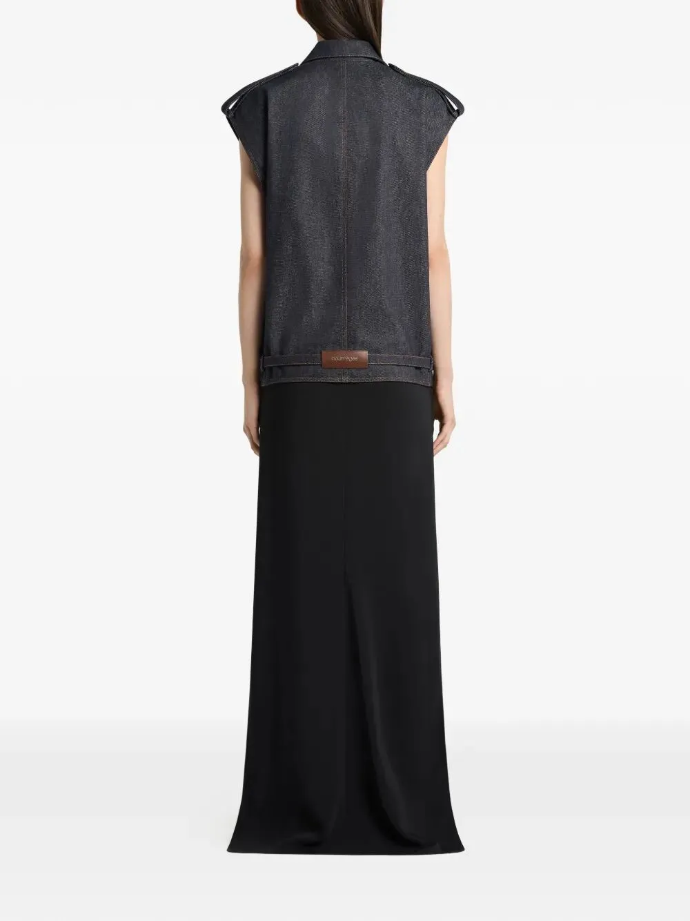 SLEEVELESS DENIM BOMBER JACKET sold by Lord & Taylor product image thumbnail 2