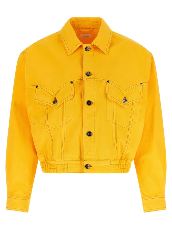 Over denim bluson made by Versace