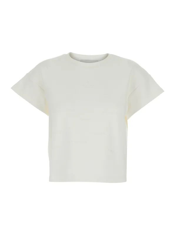 T-Shirt Crew Neck White made by Elisabetta Franchi