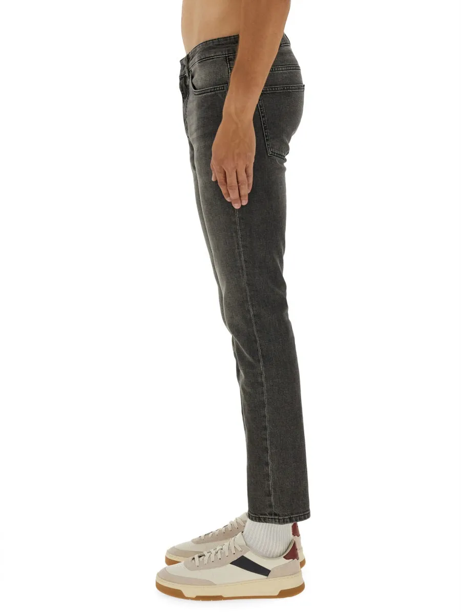 Slim Fit Jeans in Grey sold by Lord & Taylor product image thumbnail 4