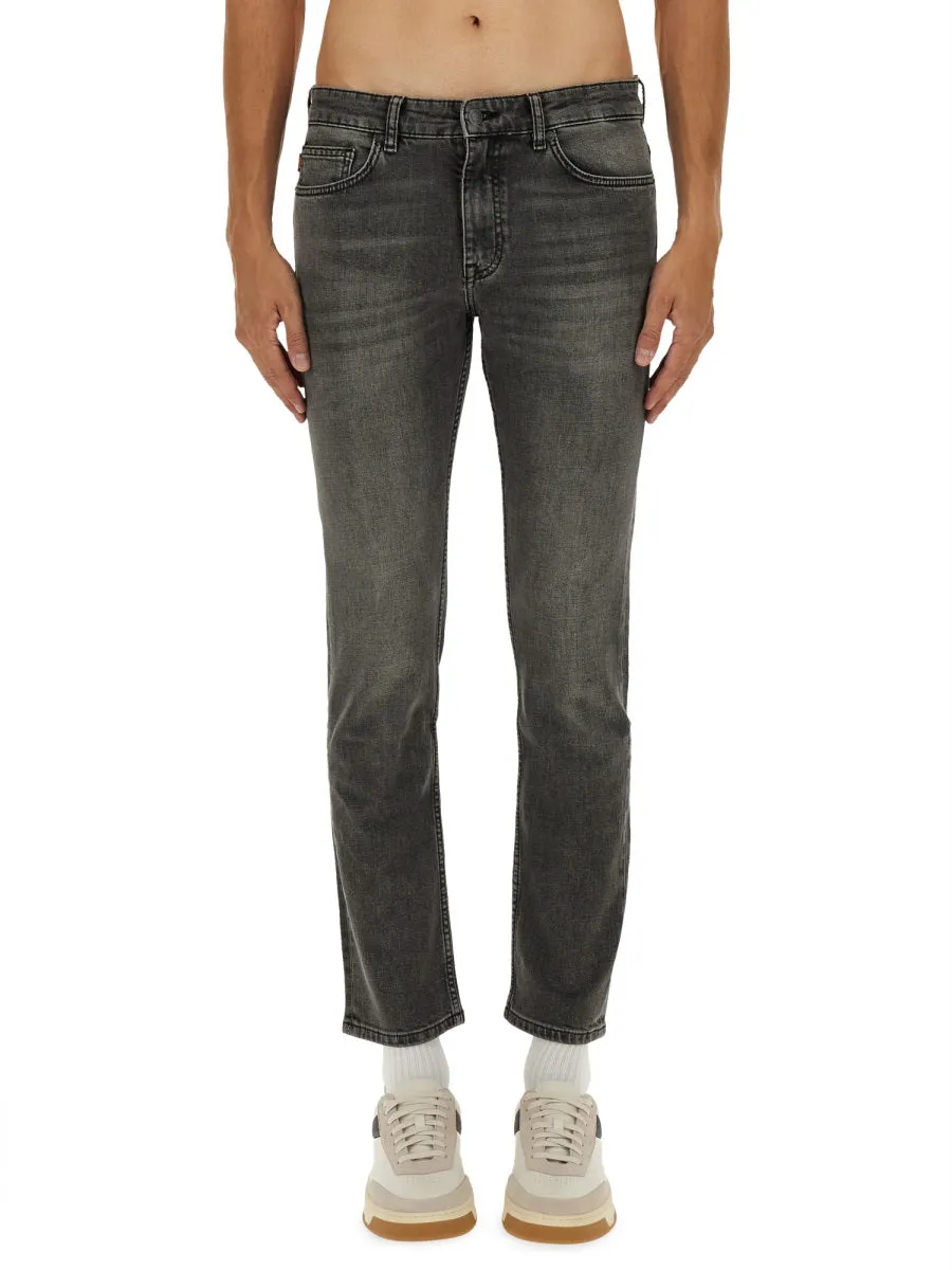 Slim Fit Jeans in Grey sold by Lord & Taylor