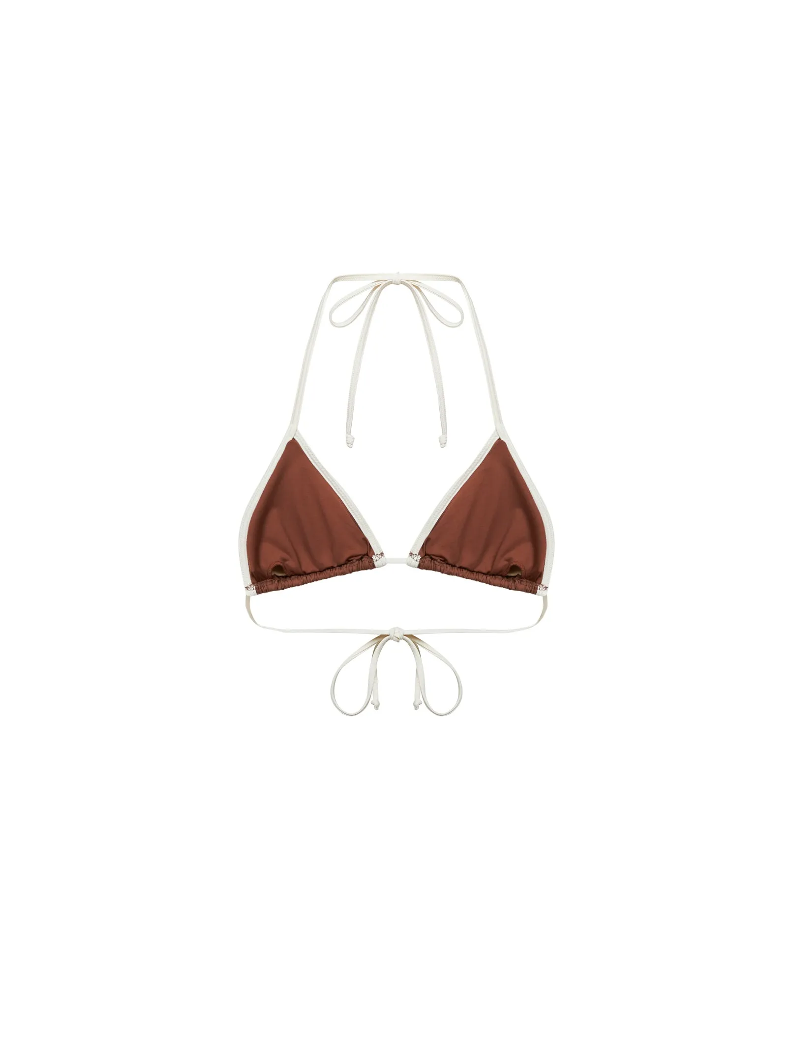 Triangle Bikini Top Leah Brown Lycra sold by Lord & Taylor product image thumbnail 2