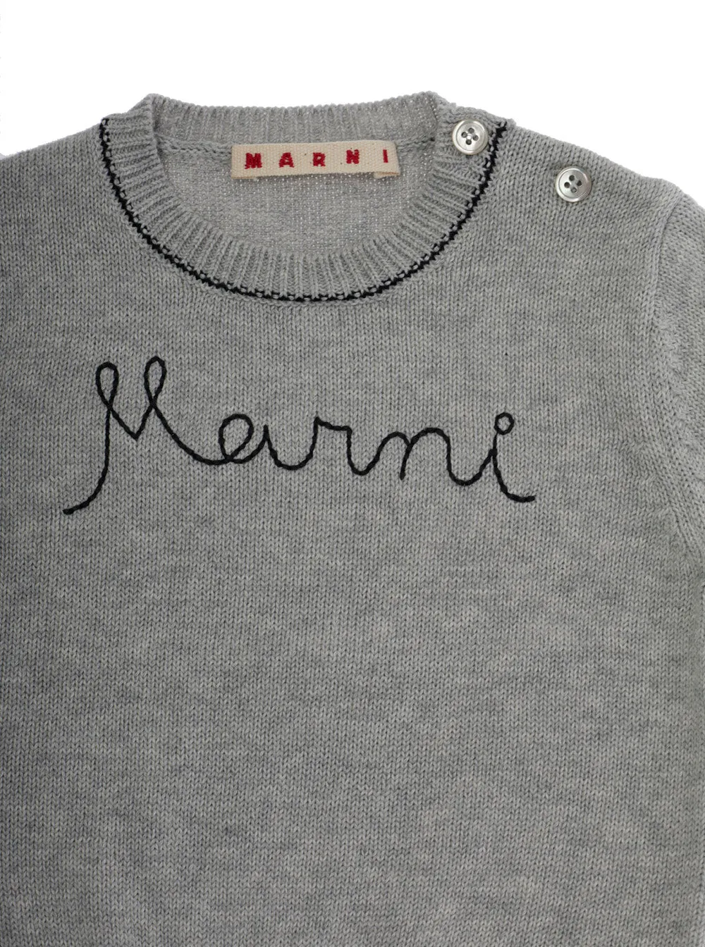 Crew Neck Sweater, Grey Cotton sold by Lord & Taylor product image thumbnail 3