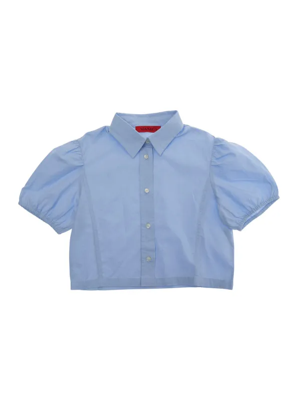 Shirt Light Blue Cotton made by Max & Co.